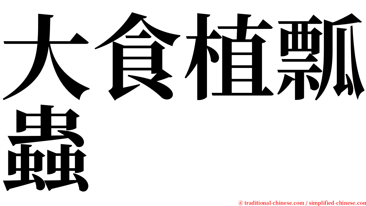 大食植瓢蟲 serif font