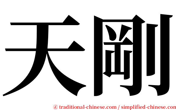 天剛 serif font