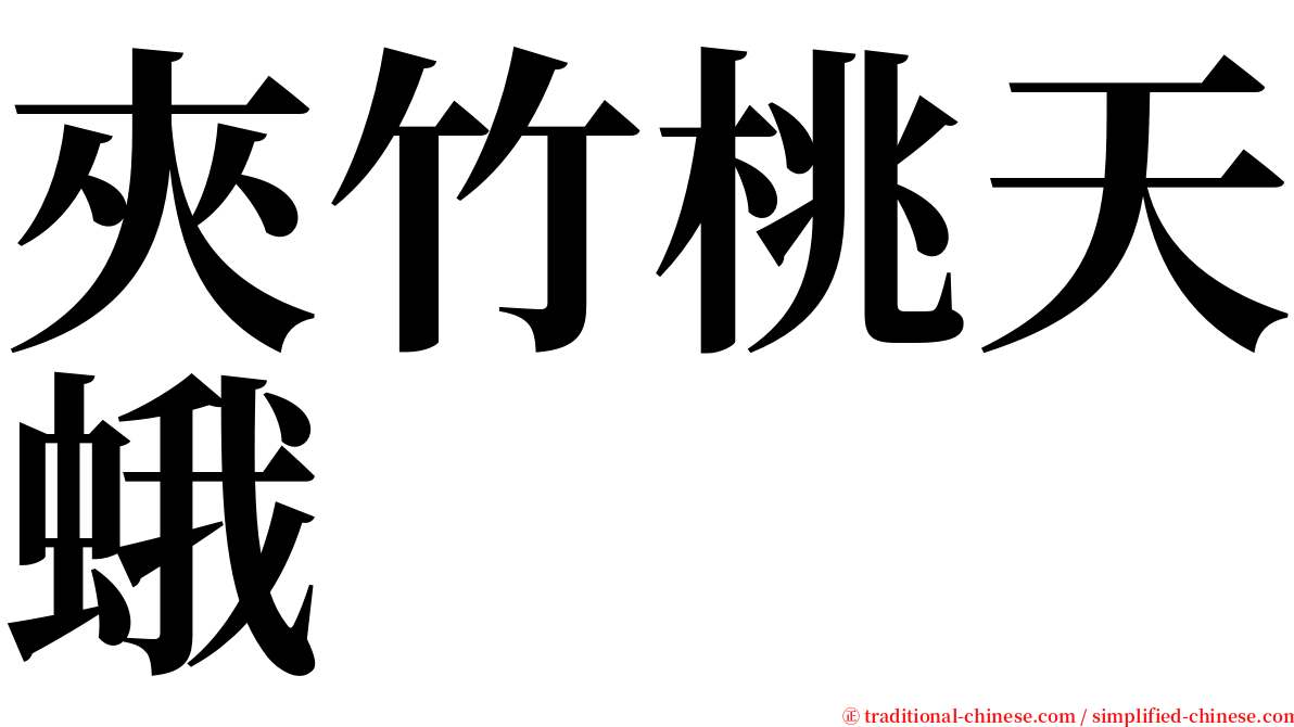 夾竹桃天蛾 serif font