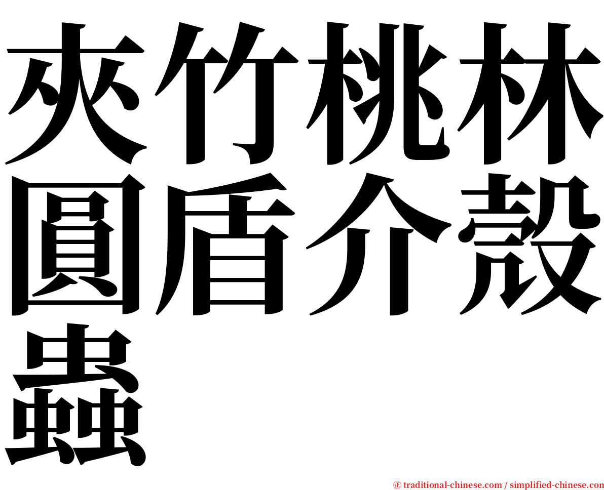 夾竹桃林圓盾介殼蟲 serif font