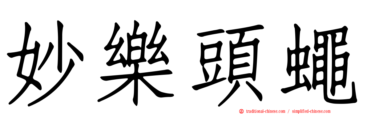 妙樂頭蠅