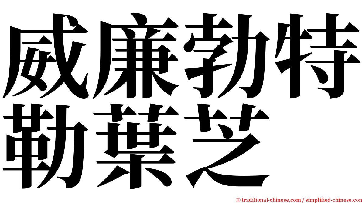 威廉勃特勒葉芝 serif font