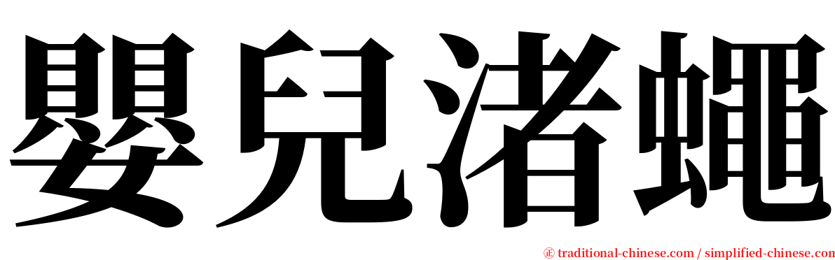 嬰兒渚蠅 serif font