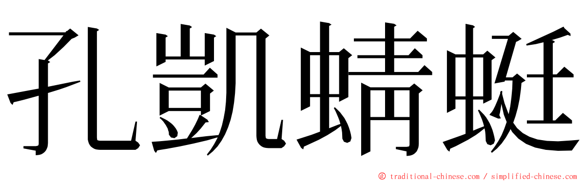 孔凱蜻蜓 ming font