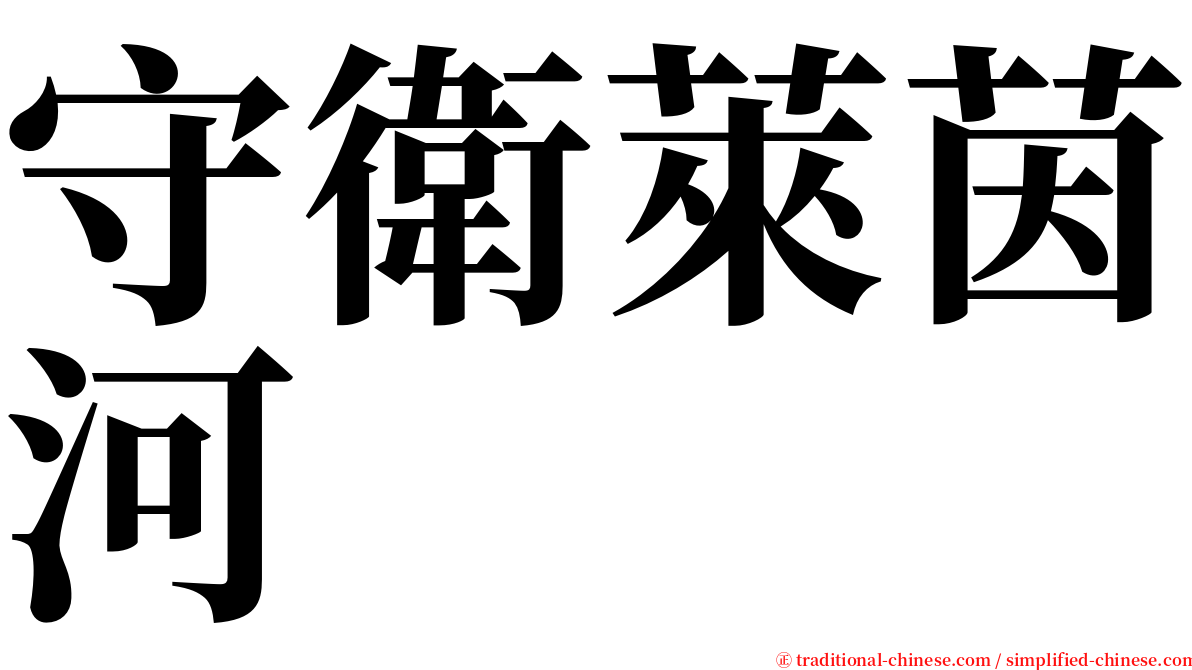 守衛萊茵河 serif font