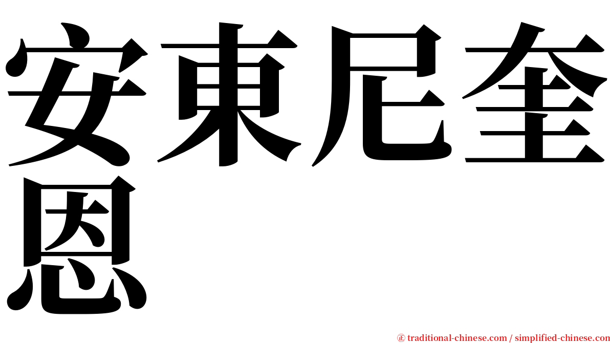 安東尼奎恩 serif font