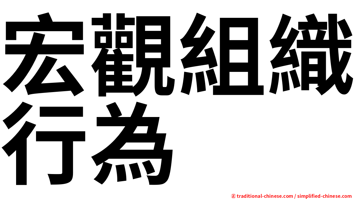 宏觀組織行為