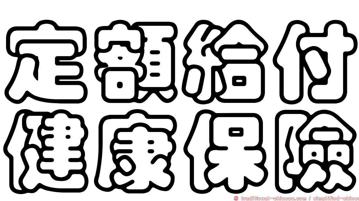 定額給付健康保險
