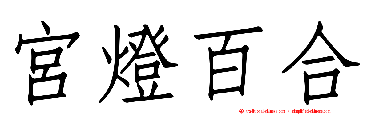 宮燈百合