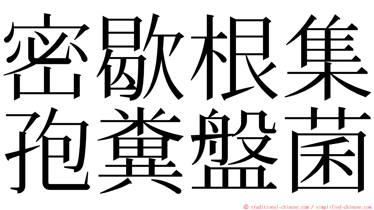 密歇根集孢糞盤菌 ming font