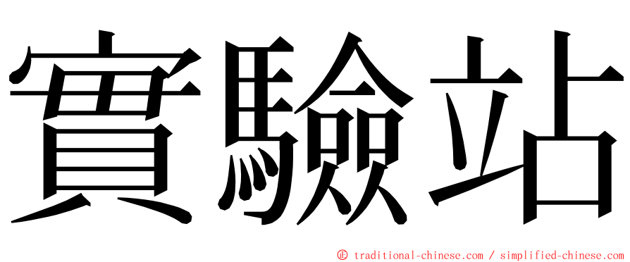 實驗站 ming font