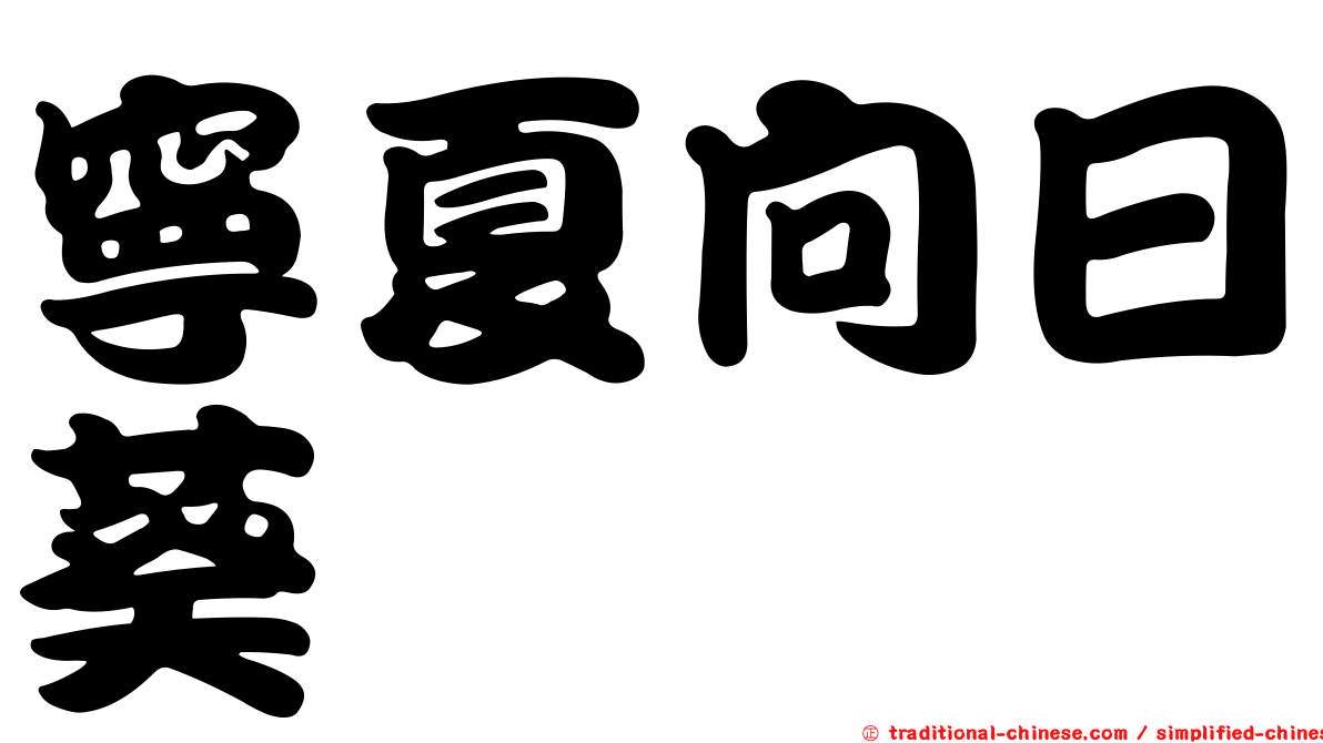 寧夏向日葵