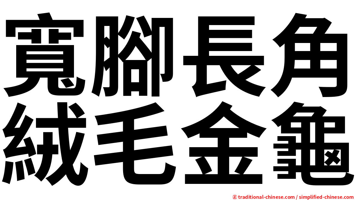 寬腳長角絨毛金龜
