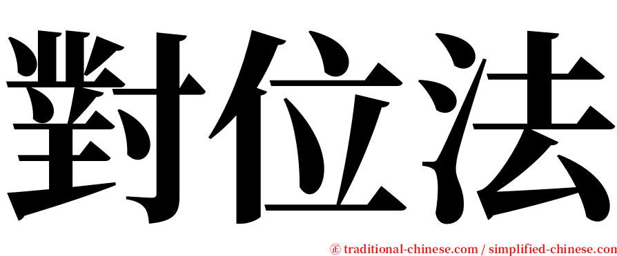 對位法 serif font