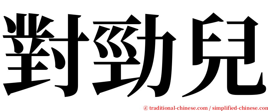 對勁兒 serif font