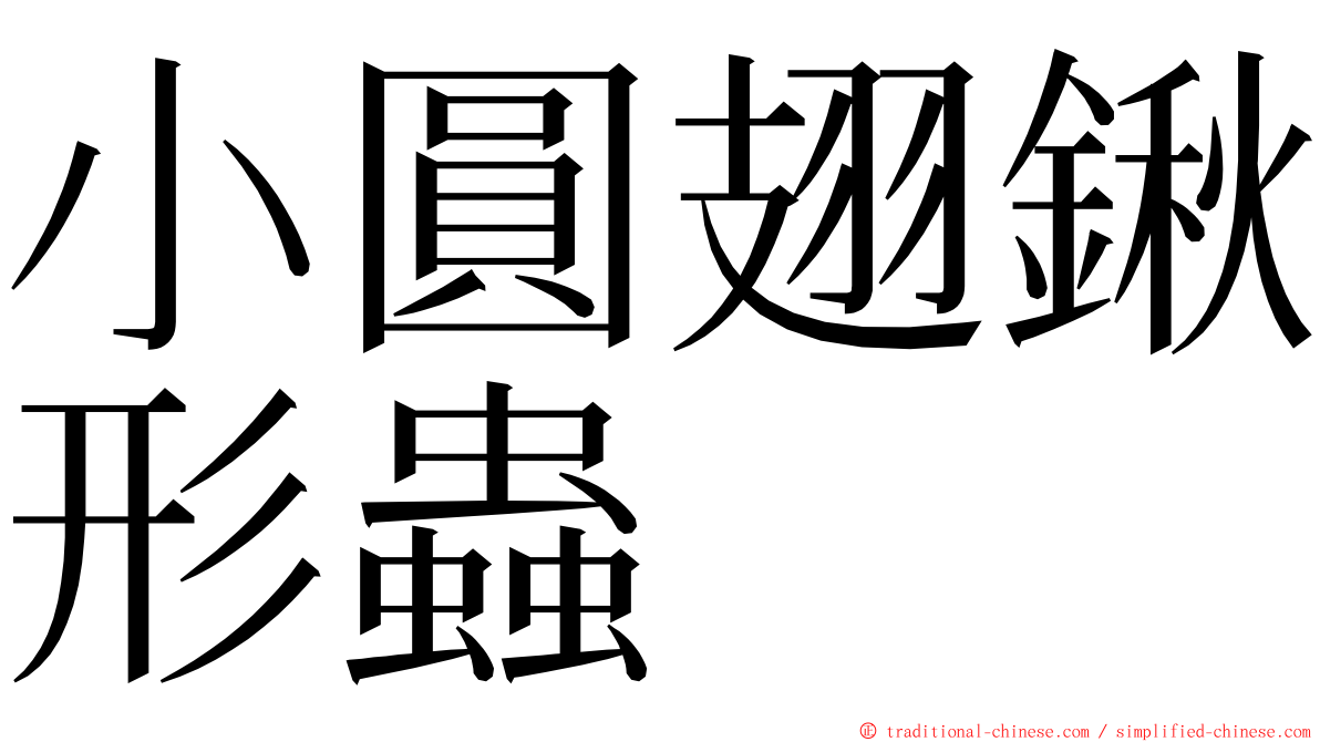 小圓翅鍬形蟲 ming font