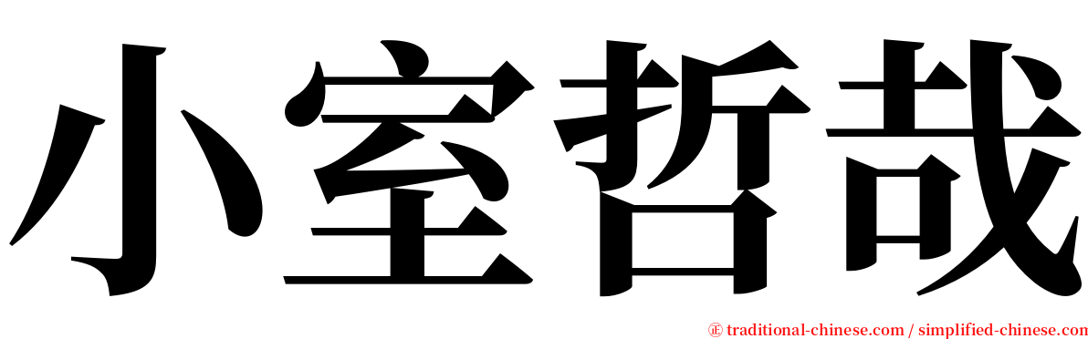 小室哲哉 serif font