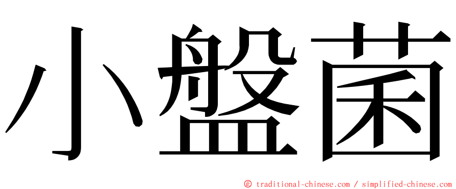 小盤菌 ming font