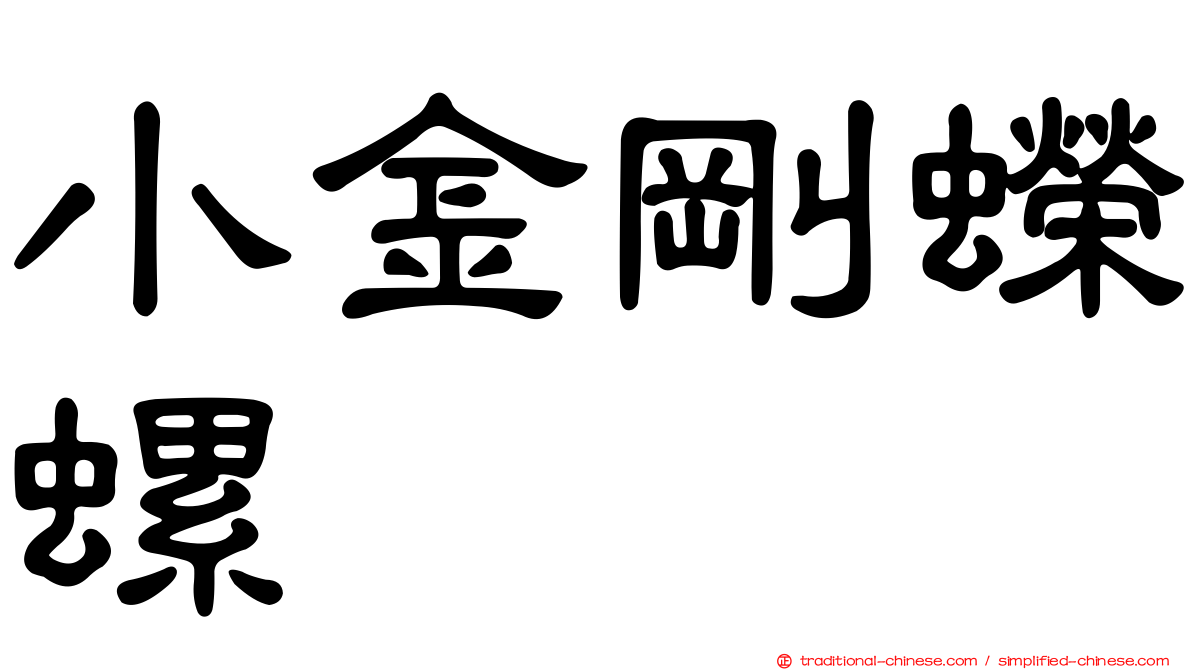 小金剛蠑螺