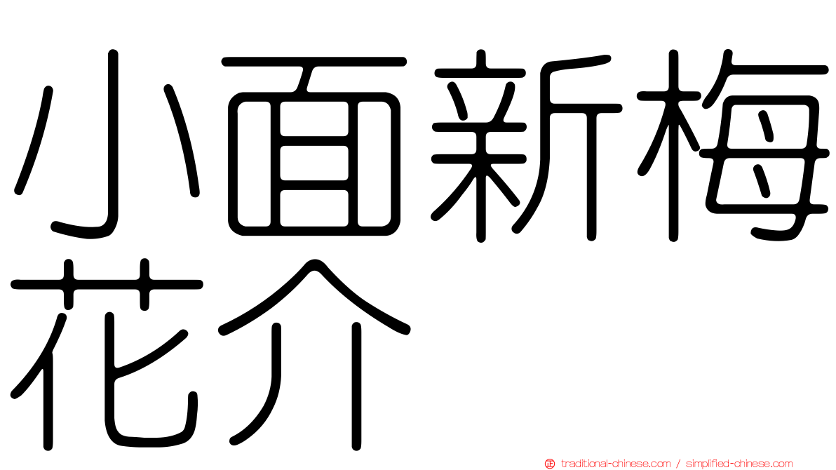 小面新梅花介