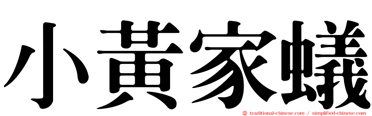 小黃家蟻