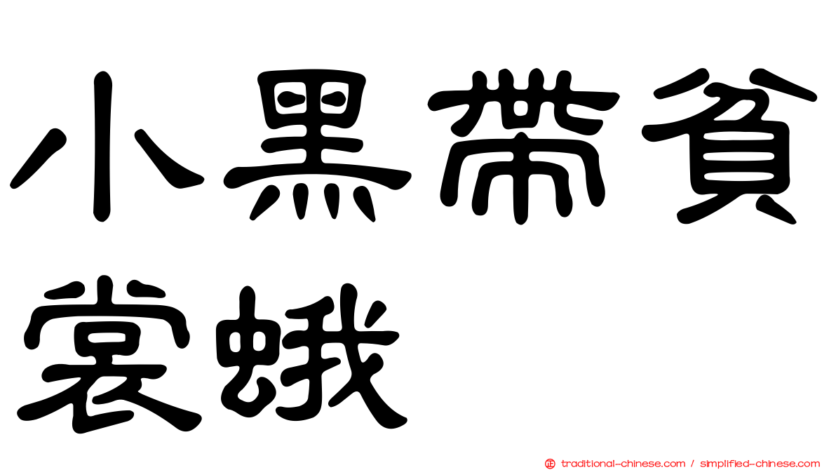 小黑帶貧裳蛾