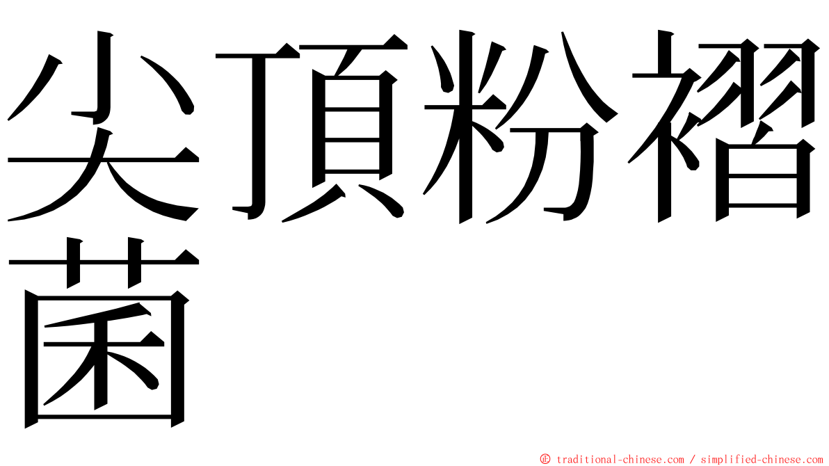 尖頂粉褶菌 ming font