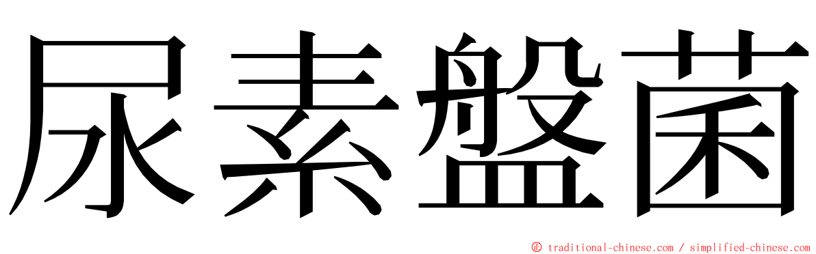 尿素盤菌 ming font