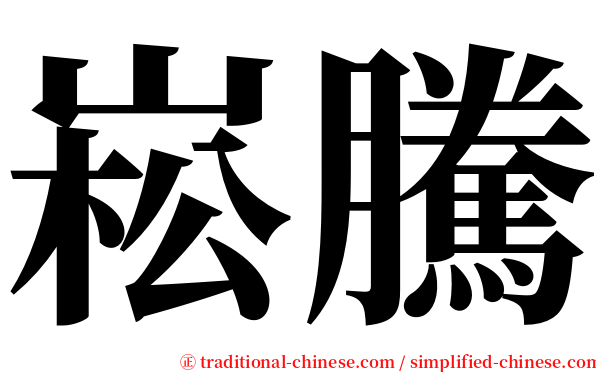 崧騰 serif font