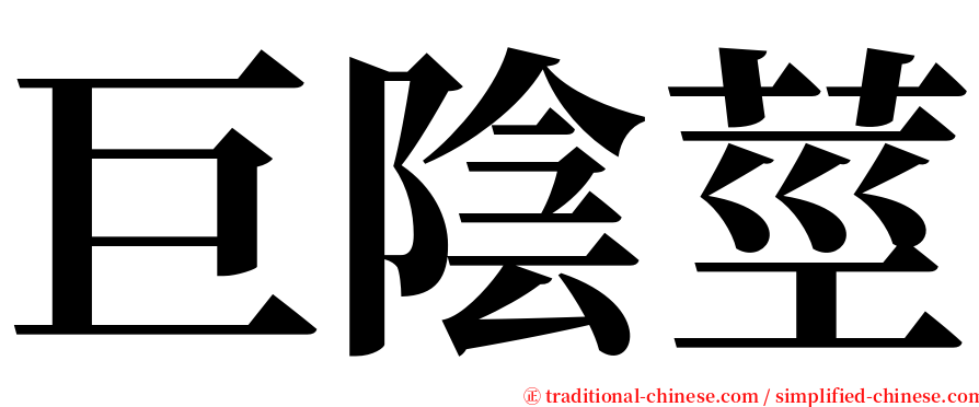 巨陰莖 serif font