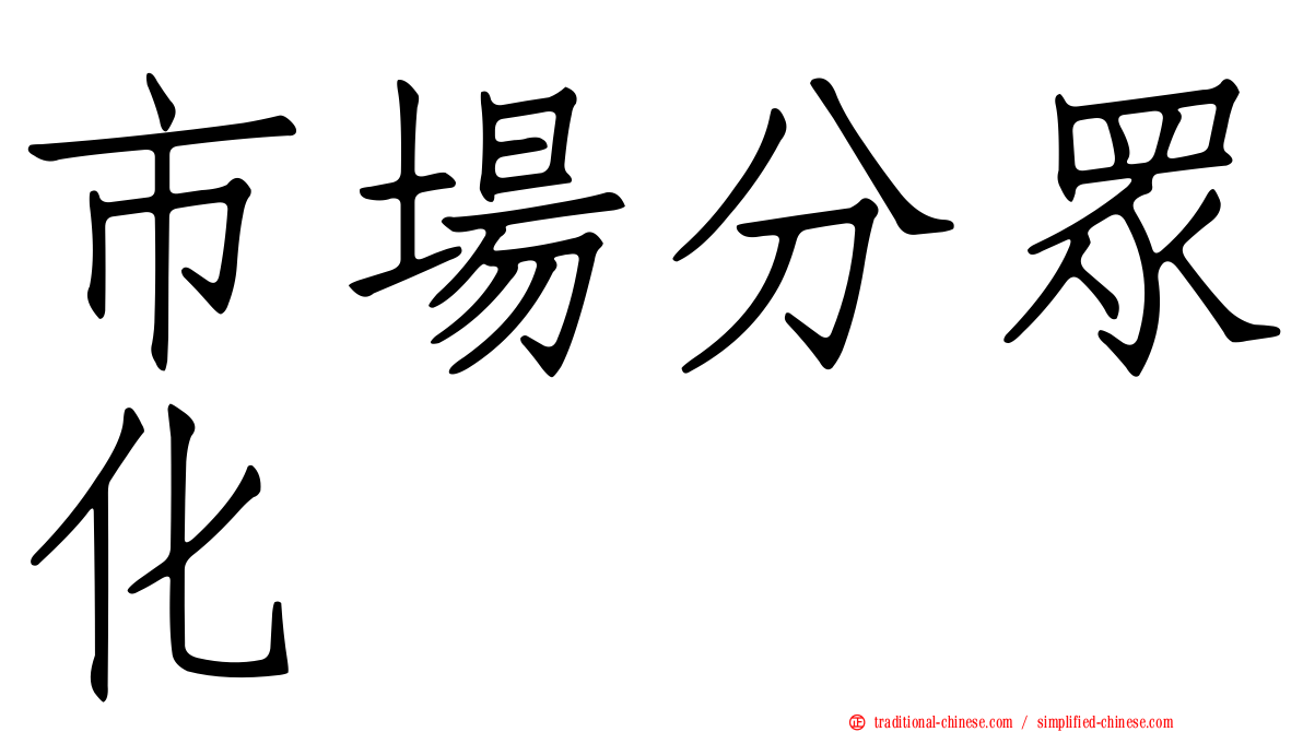 市場分眾化