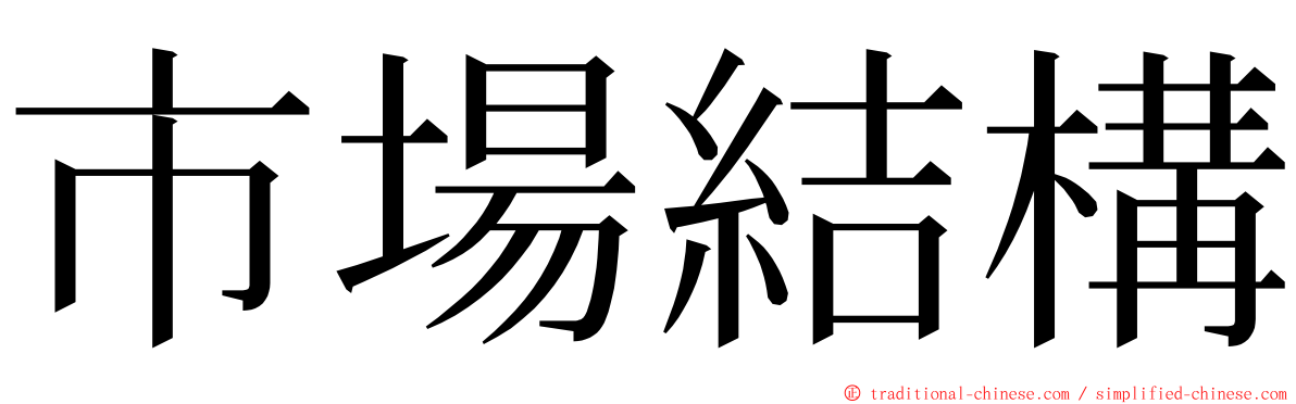 市場結構 ming font