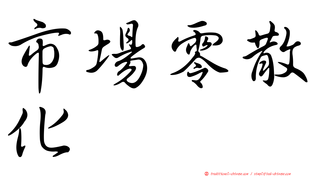 市場零散化