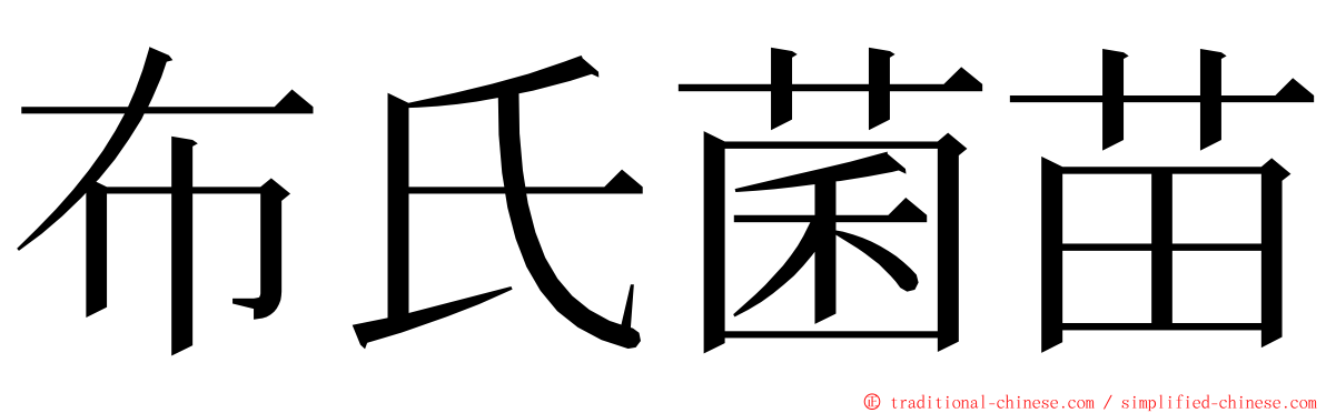 布氏菌苗 ming font