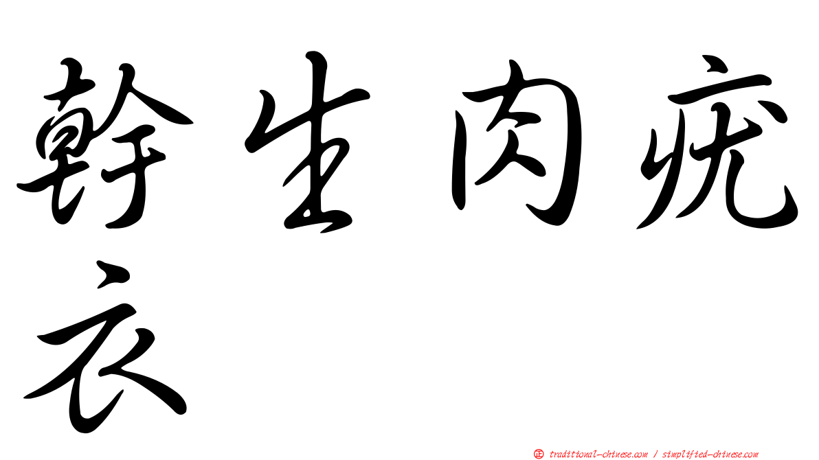 幹生肉疣衣