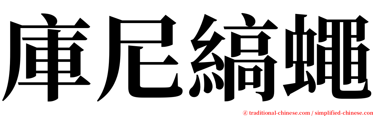 庫尼縞蠅 serif font