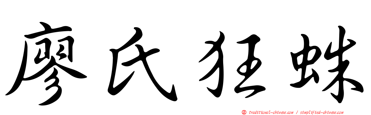 廖氏狂蛛