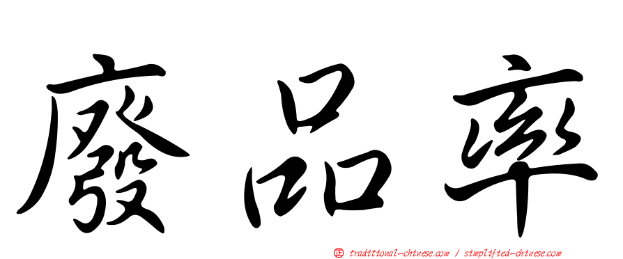 廢品率