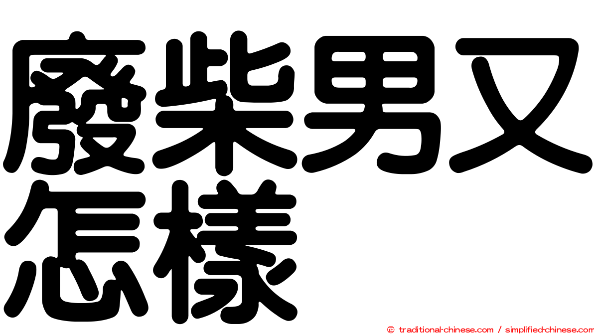 廢柴男又怎樣