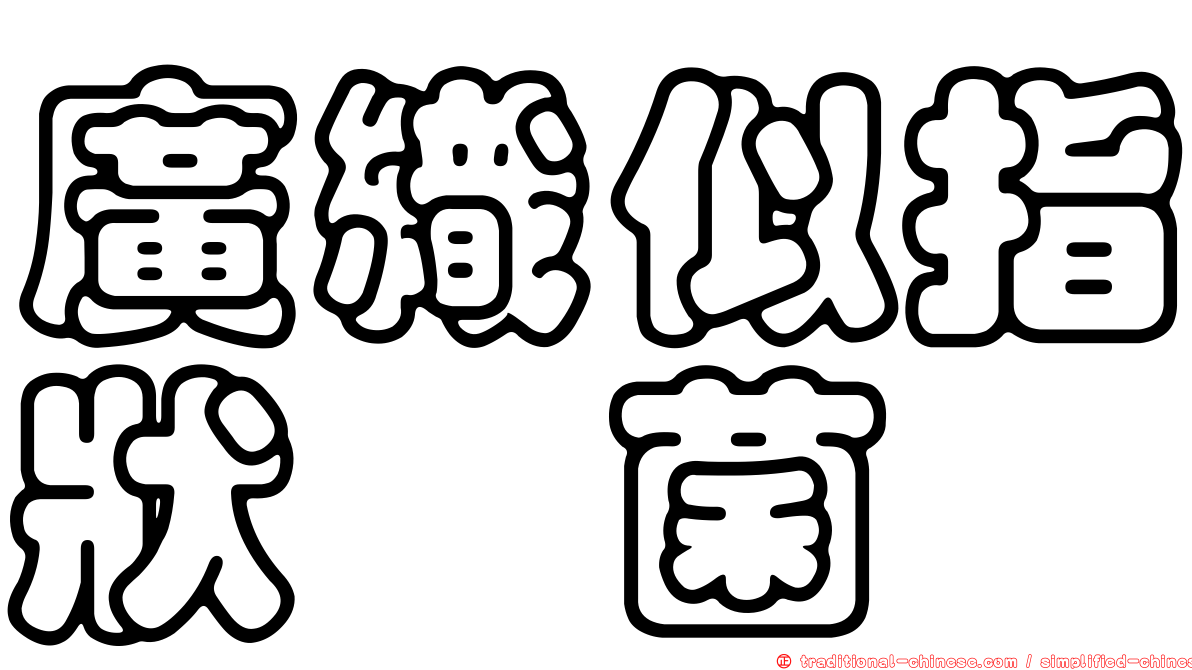 廣織似指狀孢菌