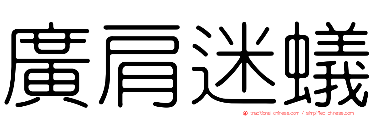 廣肩迷蟻