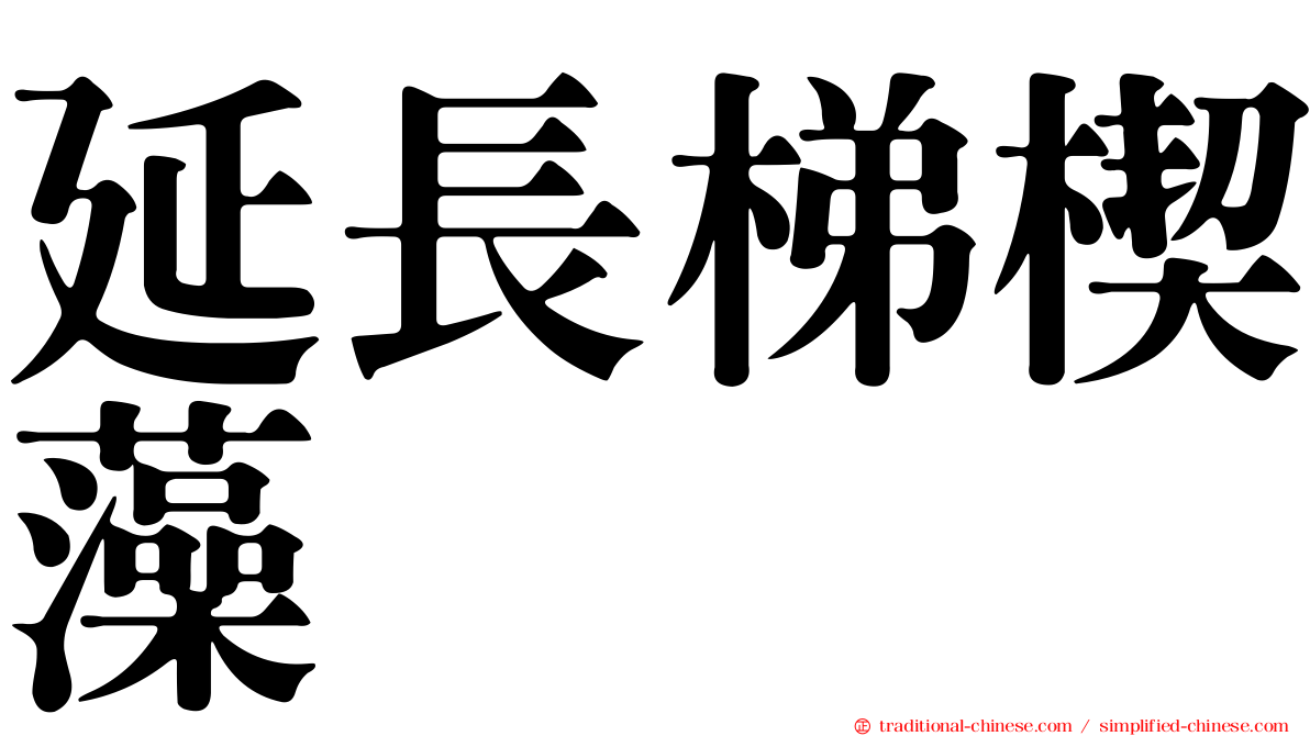 延長梯楔藻