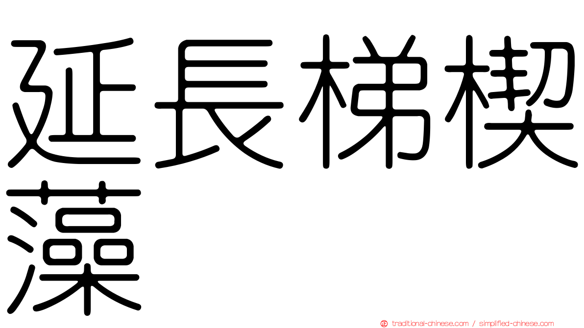 延長梯楔藻