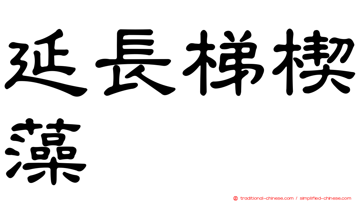 延長梯楔藻