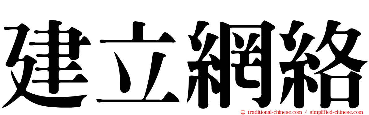 建立網絡