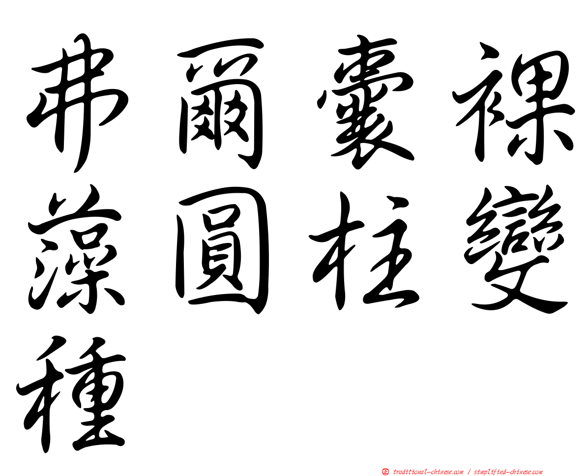 弗爾囊裸藻圓柱變種
