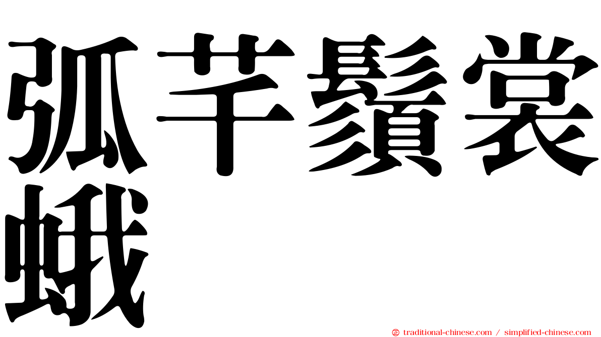 弧芊鬚裳蛾