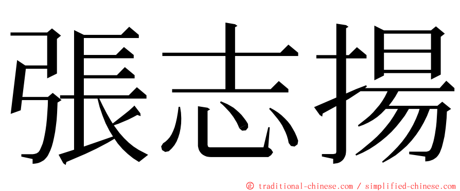 張志揚 ming font