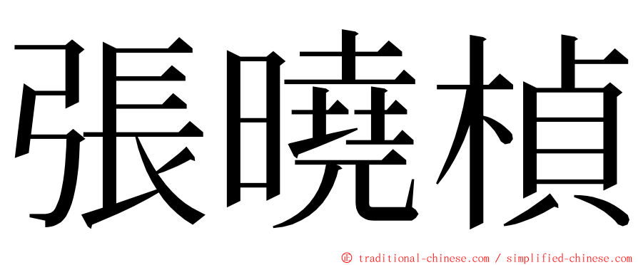 張曉楨 ming font