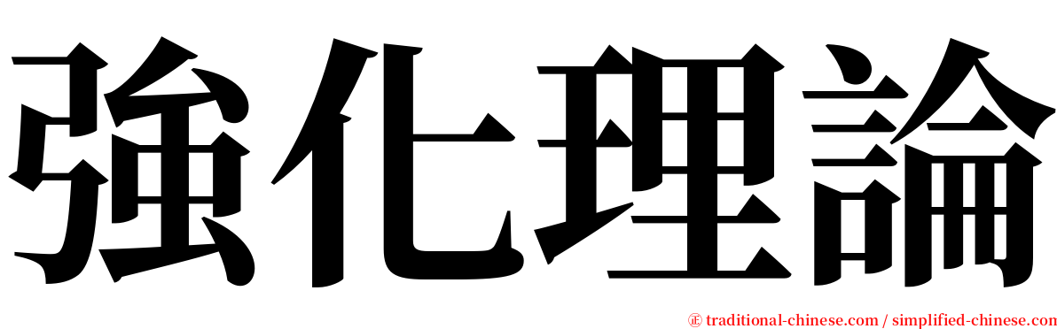 強化理論 serif font
